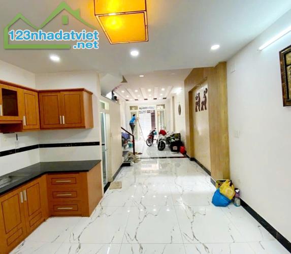 NHÀ ĐẸP LÊ VĂN THỌ HẺM OTO TRÁNH - 53m2 (4.2 × 13.5) - 5 TẦNG 4 PN - 7.2 TỶ - 2