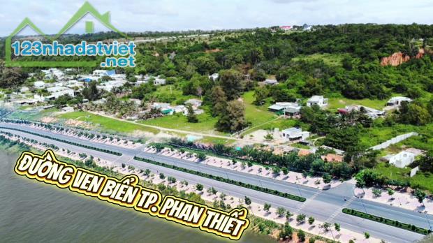 Mặt tiền biển Tiến Thành Tp. Phan Thiết đã làm tường ranh đầy đủ