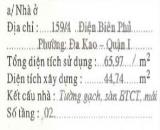 Nhà 2 tầng 7x7m sát mặt tiền, 159/4 Điện Biên Phủ 11 tỷ
