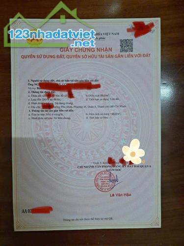 Nhà Đẹp Quận 8 – 4x15m – 4PN, 3WC – Hẻm Xe Hơi – Sổ Hồng Riêng – 3 tấm - 1