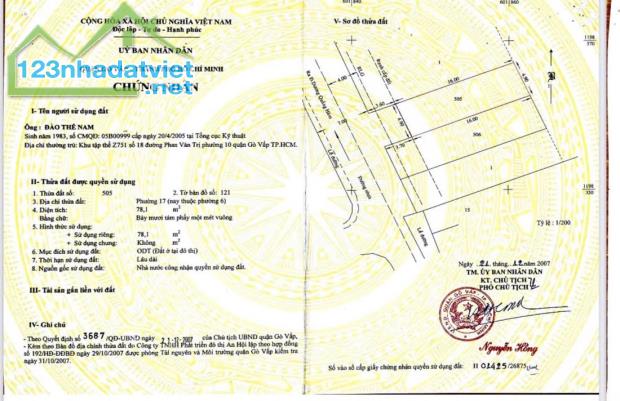 Bán đất 128/ Lê Đức Thọ, P.17, Gò Vấp: 10 x 20, giá 24,8tỷ. - 4