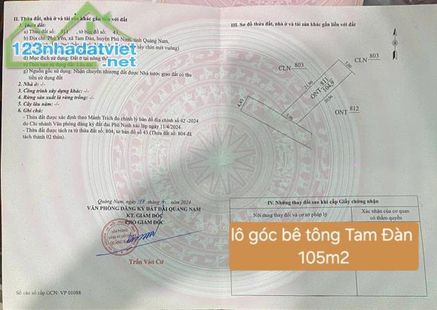 Lô góc đường bê tông 4m5 cách quảng trường 3km - 2