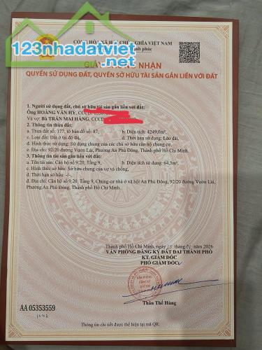 Chính chủ cần bán nhanh  chung cư An Phú Đông, TP HCM - 3