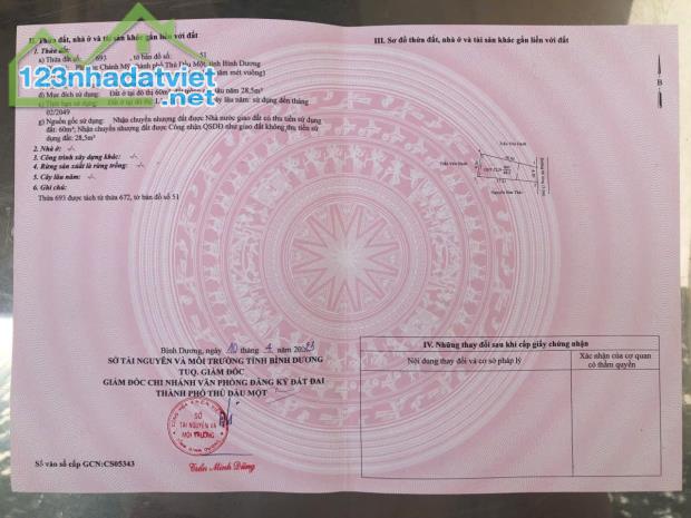 CHÍNH CHỦ CẦN BÁN ĐẤT Ở CHÁNH MỸ CŨ – TP. THỦ DẦU MỘT,BÌNH DƯƠNG - 3