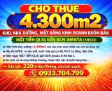 CHO THUÊ 4300m2 KHO, NHÀ XƯỞNG, MẶT BẰNG KINH DOANH MẶT TIỀN QL1A GẦN KCN AMATA ĐỒNG NAI