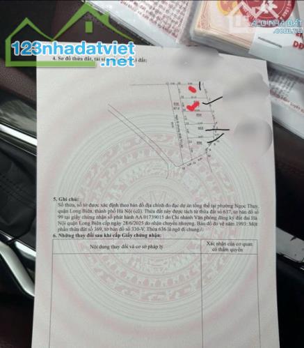 Chính chủ bán đất ngõ 68 Ngọc Thụy, Long Biên, đất phân lô diện tích 50 mét, ô tô tải vào - 1