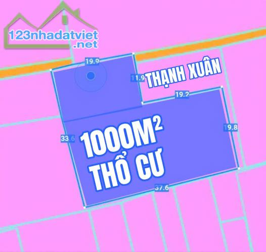 SIÊU PHẨM 1000M² FULL THỔ CƯ – THẠNH XUÂN Q12 – CHỈ 22.5 TỶ
