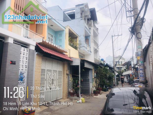 Bán nhà 59/4 đường Liên khu 10 - 11, Bình Trị Đông, Bình Tân, HCM