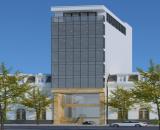 Cho Thuê Tòa VP 8 Tầng MP Ngô Gia Tự, Long Biên. DT 350m2. MT 8.2m nở hậu. Giá 300Tr/Th