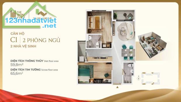 BÁN SỈ 10 CĂN 2 PHÒNG NGỦ-1WC- DỰ ÁN THE WIN CITY-MẶT TIỀN TỈNH LỘ 10-GIÁ TỐT CHO ANH CHỊ