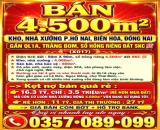 BÁN 4500m2 KHO, NHÀ XƯỞNG P.HỐ NAI, BIÊN HÒA, ĐỒNG NAI GẦN QL1A, TRẢNG BOM, SỔ ĐẤT SKC 💯