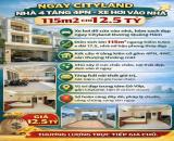 NGAY CITYLAND - NHÀ 4 TẦNG 4PN - XE HƠI VÀO NHÀ - 115m2 CHỈ 12.5 TỶ