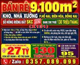 BÁN RẺ 9100m2 KHO, NHÀ XƯỞNG P.HỐ NAI, BIÊN HÒA, ĐỒNG NAI, ĐANG CHO THUÊ 130TR/THÁNG
