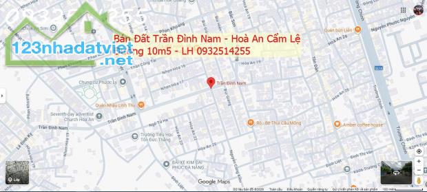 Chính chủ bán đất Trần Đình Nam  đường 10m5 - Hoà An Cẩm Lệ - Giá 7 tỷ 2 - LH 0932514255 - 2
