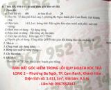 BÁN ĐẤT GÓC HIẾM TRONG LÕI QUY HOẠCH KDC TRÀ LONG 2 – Phường Ba Ngòi, TP. Cam Ranh, Khánh