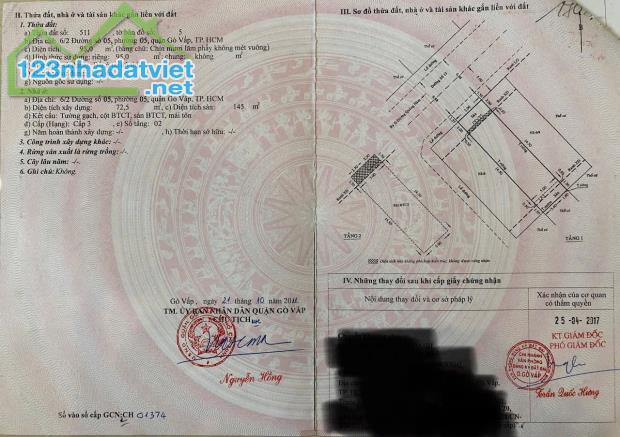 Bán nhà Dương Quảng Hàm, P.5, Gò Vấp: 5 x 19, giá 15 tỷ - 3