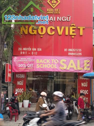 Cho thuê nhà mặt tiền Nguyễn Văn Quá – vị trí đẹp, phù hợp trung tâm  Anh ngữ, văn phòng,