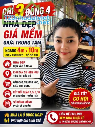🔥 NHÀ TRUNG TÂM QUẬN 8 – LƯU HỮU PHƯỚC – 40M² – SỔ HỒNG RIÊNG – CHỈ 3 ĐỒNG 4  ✨