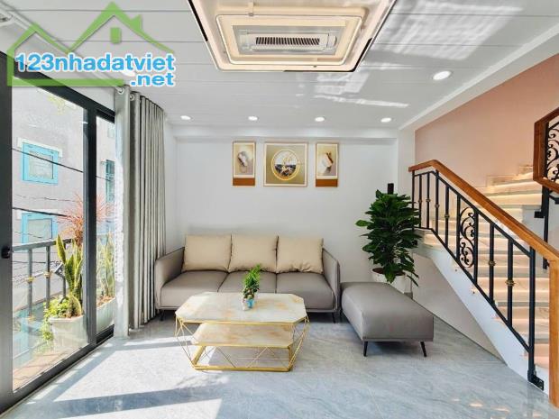 NHÀ MỚI VIEW SÔNG 5 TẦNG 143m2 - TRẦN BÁ GIAO-GÒ VẤP -  GIÁ 7,25TỶ - 4