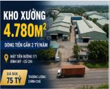 Kho Xưởng 4.780m² Bình Mỹ Củ Chi – Dòng Tiền Gần 2 Tỷ/Năm – Chỉ 75 Tỷ
