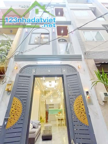 NHÀ MỚI 4 TẦNG GẦN HẺM XE HƠI ĐƯỜNG HƯNG PHÚ QUẬN 8