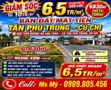 CẮT LỖ HƠN 23 TỶ – 6.830m² MẶT TIỀN HỒ VĂN TẮNG CHỈ 6,5 TRIỆU/M²
