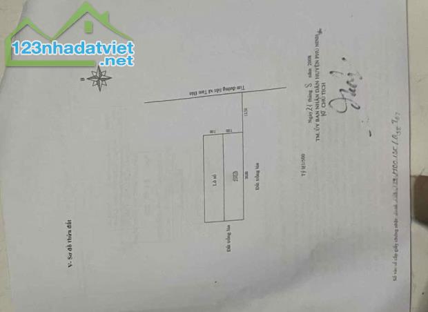 Bán lô đất trục đường quy hoạch 27 phường Chiên Đàn