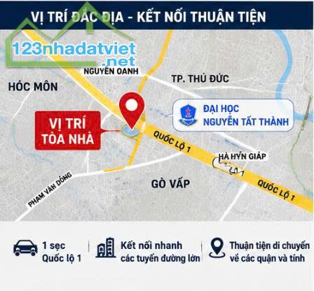 BÁN TÒA CHDV 72 PHÒNG – 595M² – DÒNG TIỀN 55TR – AN PHÚ ĐÔNG, Q 12 – GIÁ 38 TỶ - 4