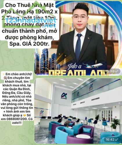 Cho thuê nhà Mặt Phố Thái Thịnh Quận Đống Đa 110m2 7 tầng giá 100tr - 4