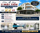 Nhà 4 tầng, 6x15m, 2 mặt tiền Tạ Quang Bửu – Âu Dương Lân, Quận 8, chỉ 22 tỉ