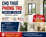 CHO THUÊ PHÒNG TRỌ CHÍNH CHỦ - PHỐ TAM TRINH (GẦN KIM NGƯU, MINH KHAI) còn trống 03 phòng
