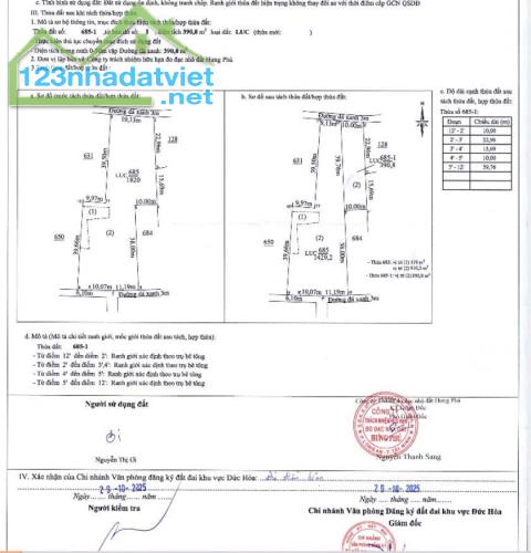 BÁN ĐẤT THỊ TRẤN HẬU NGHĨA CŨ - XÃ HẬU NGHĨA MỚI - 3