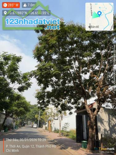 Đất thổ cư 1/ Lê Thị Riêng ,phường Thới An, TPHCM.  Dt 92,7m²  (5m x 18,5m) - 1
