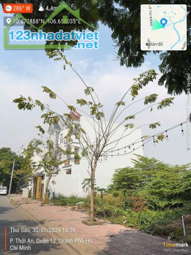 Đất thổ cư 1/ Lê Thị Riêng ,phường Thới An, TPHCM.  Dt 92,7m²  (5m x 18,5m) - 2