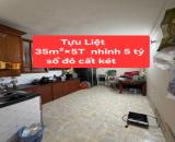 Tựu liệt nhà 35m² ×5T nhỉnh 5 tỷ, gần chợ trường học các cấpnhiều tiện ích,sổ đỏ sẵn sàng
