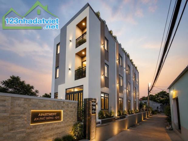 Tòa CHDV mới xây phần thô đường Võ Thị Thừa ,P.An Phú Đông - TPHCM  DT : 332m² (10m x 33m)