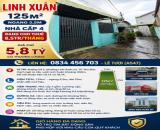 🏠 LINH XUÂN - 125M² NGANG 5,5M - NHÀ CẤP 4 ĐANG CHO THUÊ 8,5TR/THÁNG - 5,8 TỶ
