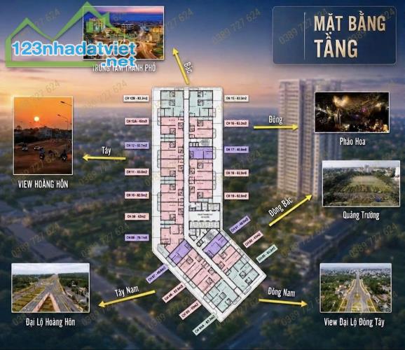 💎 CĂN HỘ ECOPALACE BMT – ECO-3015 | căn góc 3PN | 85,3M² | 2 BAN CÔNG | 2 VIEW - 3