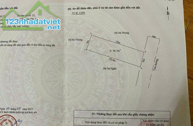Bán đất mặt đường Cát Linh – Tràng Cát dt 90,7m2 cách dự án Vin 100m $$$ chỉ 4 Tỷ280tr.
