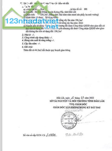 BÁN LÔ ĐẤT EAKMAT HOÀ ĐÔNG, ĐAK LAK - TRỤC QUY HOẠCH ĐƯỜNG 26M - 2