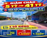 GIẢM CHÀO 5TỶ – Mặt Tiền Đường 2-6 Bình Chánh – 1650m2 Giá 41 Tỷ